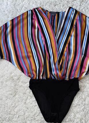 Шикарная полосатая блуза боди primark оригинал  made in romania3 фото