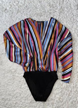 Шикарная полосатая блуза боди primark оригинал  made in romania8 фото