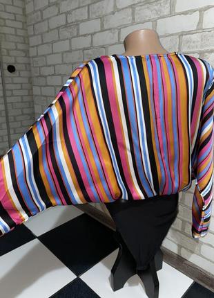 Шикарная полосатая блуза боди primark оригинал  made in romania5 фото