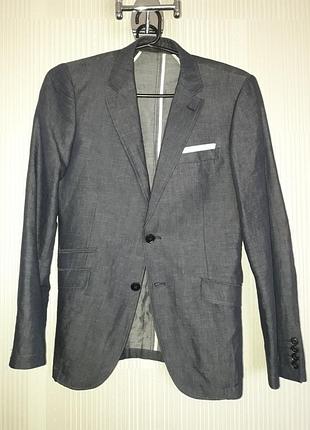 Стильний лляний піджак( під джинсовку)