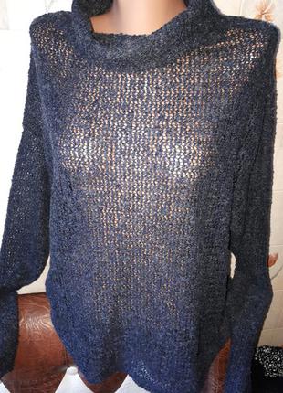 Ажурный теплый свитер свободного покроя topshop