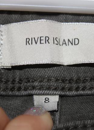 Супер котонові штани хакі з замочками river island3 фото