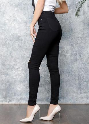 Стильные рваные джинсы скинни2 фото