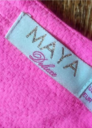 Яркий ромпер розовый комбинезон maya шорты3 фото