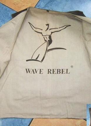 Фирменная мужская кожаная жилетка wave rebel. сша. 54 р.лот 10143 фото