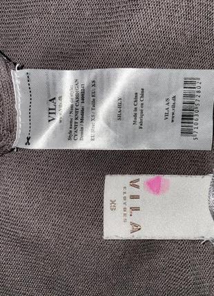 Легкая кофточка мокко серого цвета vila clothes  размер указан хс7 фото