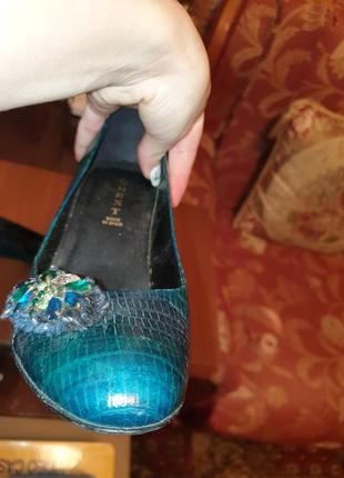 Туфлі жіночі зелені нарядні2 фото