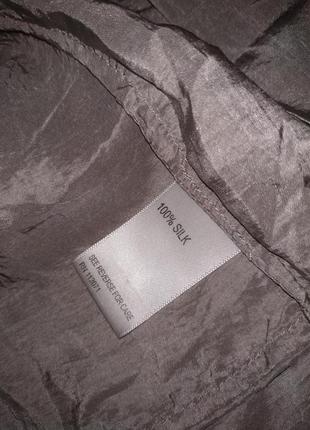 Роскошная расклешенная юбка 100% натуральный шелк цвет тауп10 фото