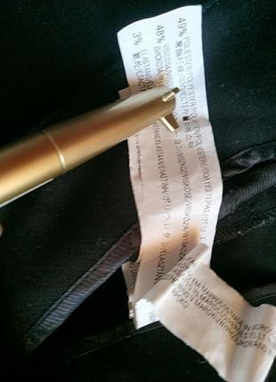 Шорты короткие zara насыщенный черный цвет 6