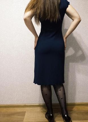 Сукня люкс плаття moschino mare синя сукенка s m3 фото
