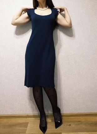 Сукня люкс плаття moschino mare синя сукенка s m6 фото