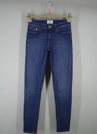 Джинсы acne studios skin 5 low raw denim jeans штаны bla konst брюки