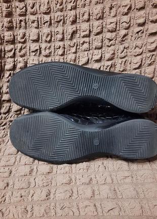 Туфли лоферы мокасины ara из натуральной лаковой кожи, 38 р.7 фото