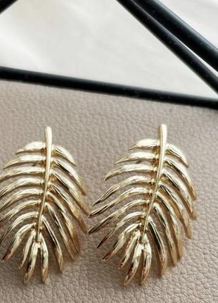 Сережки сережки біжутерія листочки