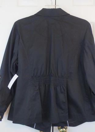 Куртка жакет по фигуре с металлическими пуговицами  100 %  хб usa ( m, l)4 фото