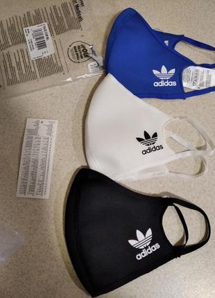 Маска захисна багаторазова adidas original набір 3 шт