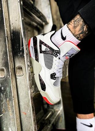 🏀nike air jordan 4 retro fight nostalgia🏀мужские кроссовки найк джордан