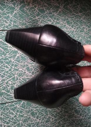 Под винтаж кожаные 💢 туфли tamaris лоферы на низком устойчивом каблуке5 фото