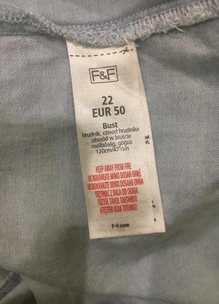 Рубашка джинсовая фирмы f&f, евро 50, англ.22.5 фото