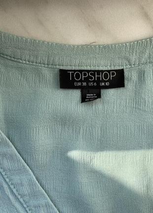Мятная блузка рубашка топ top shop 382 фото