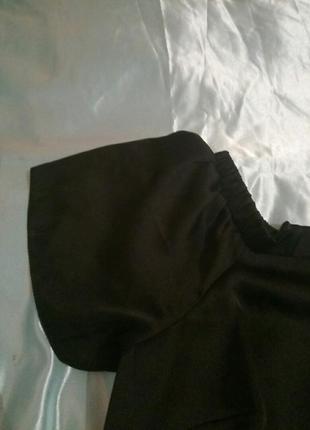 Черная свободная блузка3 фото