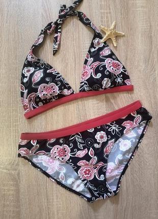 Роздільний купальник yes or no l(40) квітковий принт🌺🌺🌺