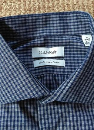 Calvin klein рубашка slim fit оригинал (l)2 фото