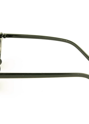 Женские очки кошачий глаз - черные черными линзами4 фото