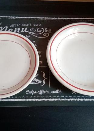 Комплект английских керамических тарелок1 фото