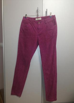 Вильветовые брюки / штани дуже насичений колір