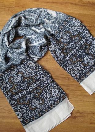 Шарф-палантин, с добавлением шелка, massimo dutti