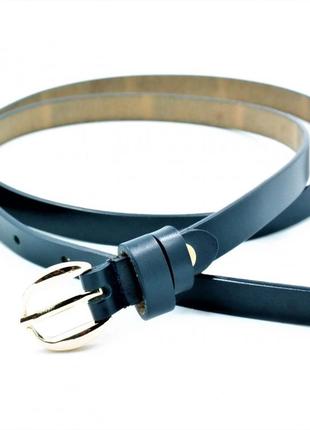 Жіночий шкіряний ремінь weatro темно-синій