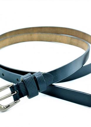 Женский кожаный ремень weatro тёмно-синий nwzh-15k-46