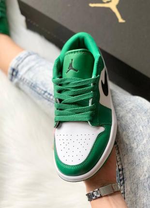 Кросівки nike air jordan low 'pine green' кросівки9 фото