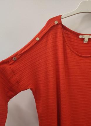Яскрава кофта, блуза, реглан оранжевого кольору tom tailor5 фото