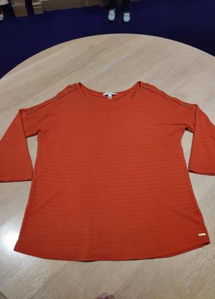 Яскрава кофта, блуза, реглан оранжевого кольору tom tailor7 фото