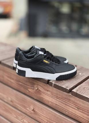 Кроссовки унисекс puma cali white black чёрно-белые кроссовки пума2 фото