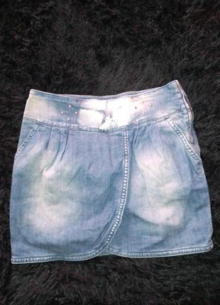 Классная джинсовая юбка фирменная юбочка джинс1 фото