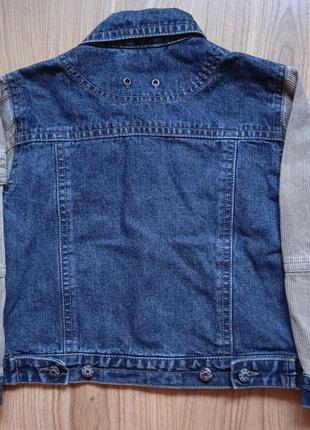 Куртка джинсова oberstoff ,зріст 110 см,5 років2 фото