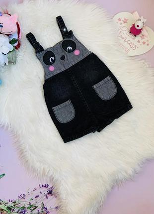 Модный джинсовый комбинезон george малышке 3-4 года