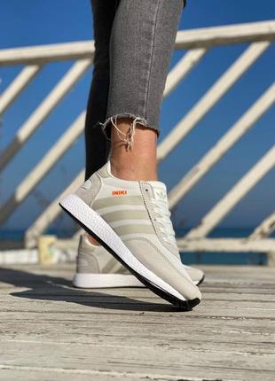 Adidas iniki gray женские кроссовки адидас иники серые (36-41)9 фото