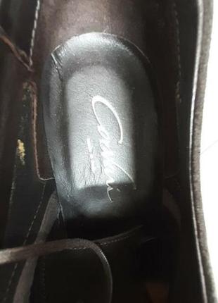 Шикарные  туфли оксфорды замша коричневые размер 43-43.56 фото