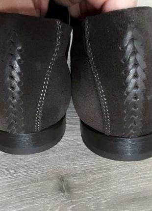 Шикарные  туфли оксфорды замша коричневые размер 43-43.54 фото