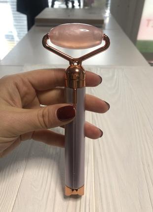 Ролик - массажер для лица flawless conto facial roller massager (розовый)1 фото