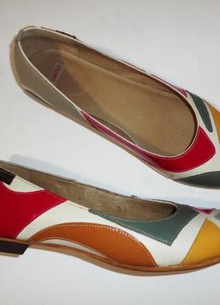 Туфли camper натуральная кожа р. 40 ст. 26 см разноцветные2 фото