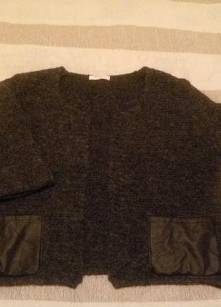 Жакет пиджак оверсайз oversize с укороченным рукавом. франция оригинал