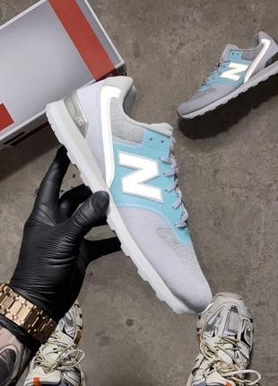 Женские кроссовки new balance 996 turquoise gray wr996nob (оригинал) 37-416 фото