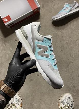 Женские кроссовки new balance 996 turquoise gray wr996nob (оригинал) 37-411 фото