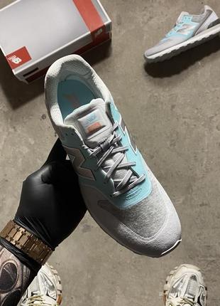 Женские кроссовки new balance 996 turquoise gray wr996nob (оригинал) 37-415 фото