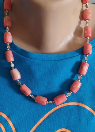 Натуральные коралловые бусы 3